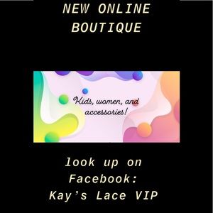 NEW ONLINE FACEBOOK: follow Kay’s Lace VIP